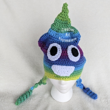 MTO, Unicorn Poop Emoji Inspired Hat, Ice Cream Hat, Adult Teen, Child, Toddler, Crocheted Hat, Poo Hat, Hipster Hat, Unique Gifts, Crocheted Hat, Handmade MTO, Unicorn Poop Emoji Inspired Hat, Ice Cream Hat, Adult Teen, Child, Toddler, Crocheted Hat, Poo Hat, Hipster Hat, Unique Gifts, Crocheted Hat, Handmade