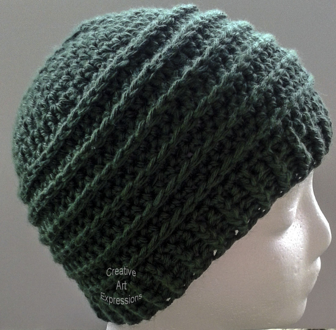 Green Messy Bun hat