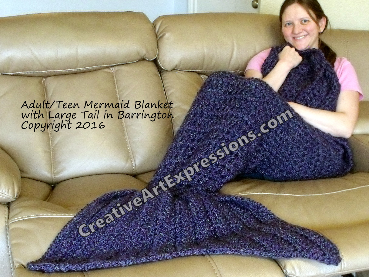 Mermaid Blanket Adult/Teen Large Fin in Barrington