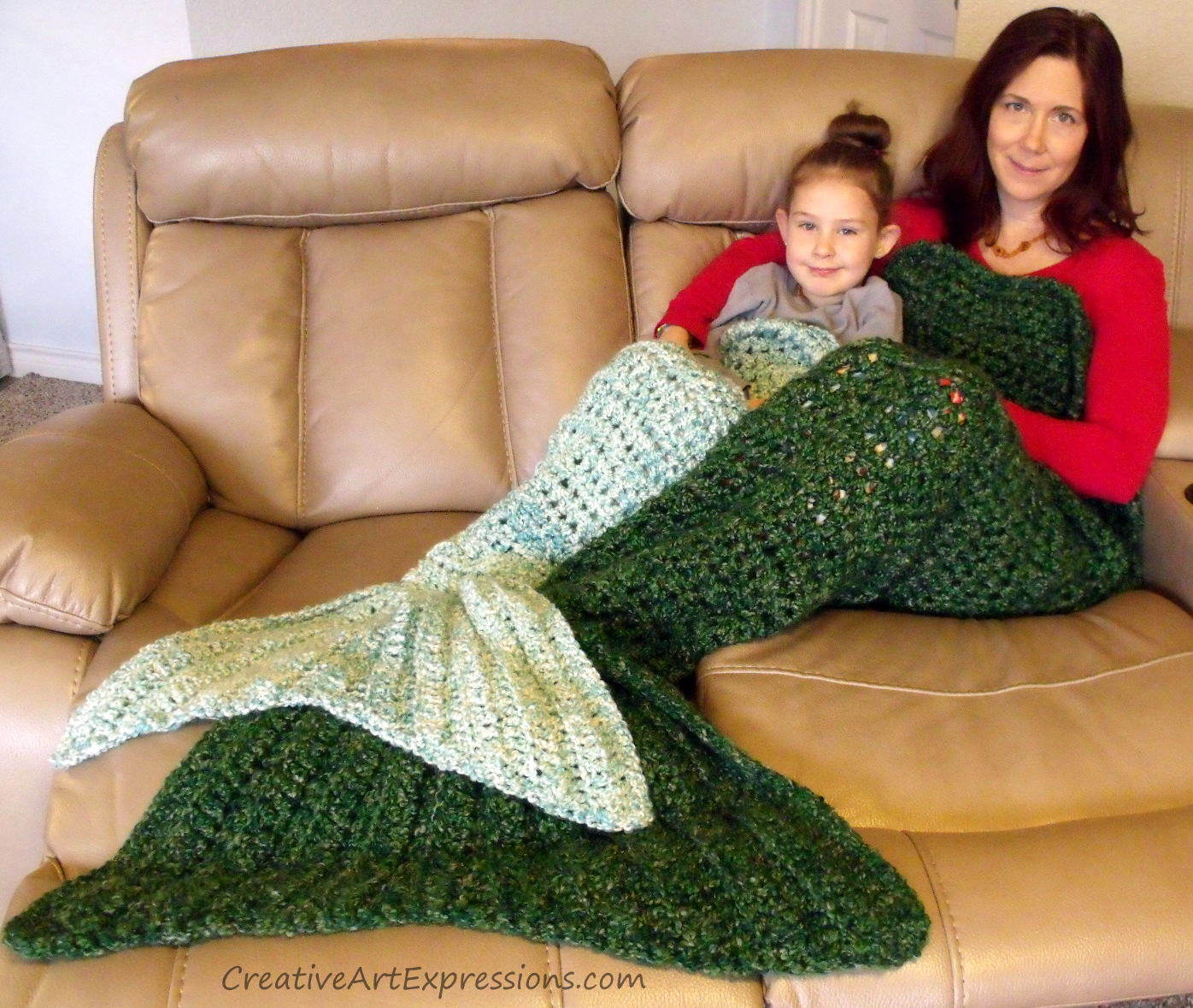 Mother & Daughter Mermaids