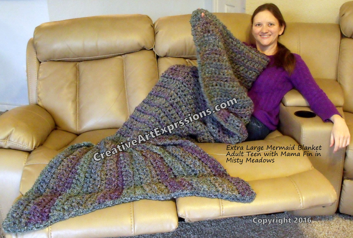 Plus Size Mermaid Blanket Adult Teen