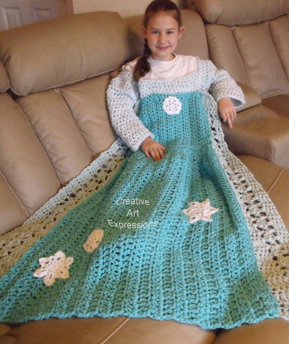 Ice Princess Dress Blanket Child Large